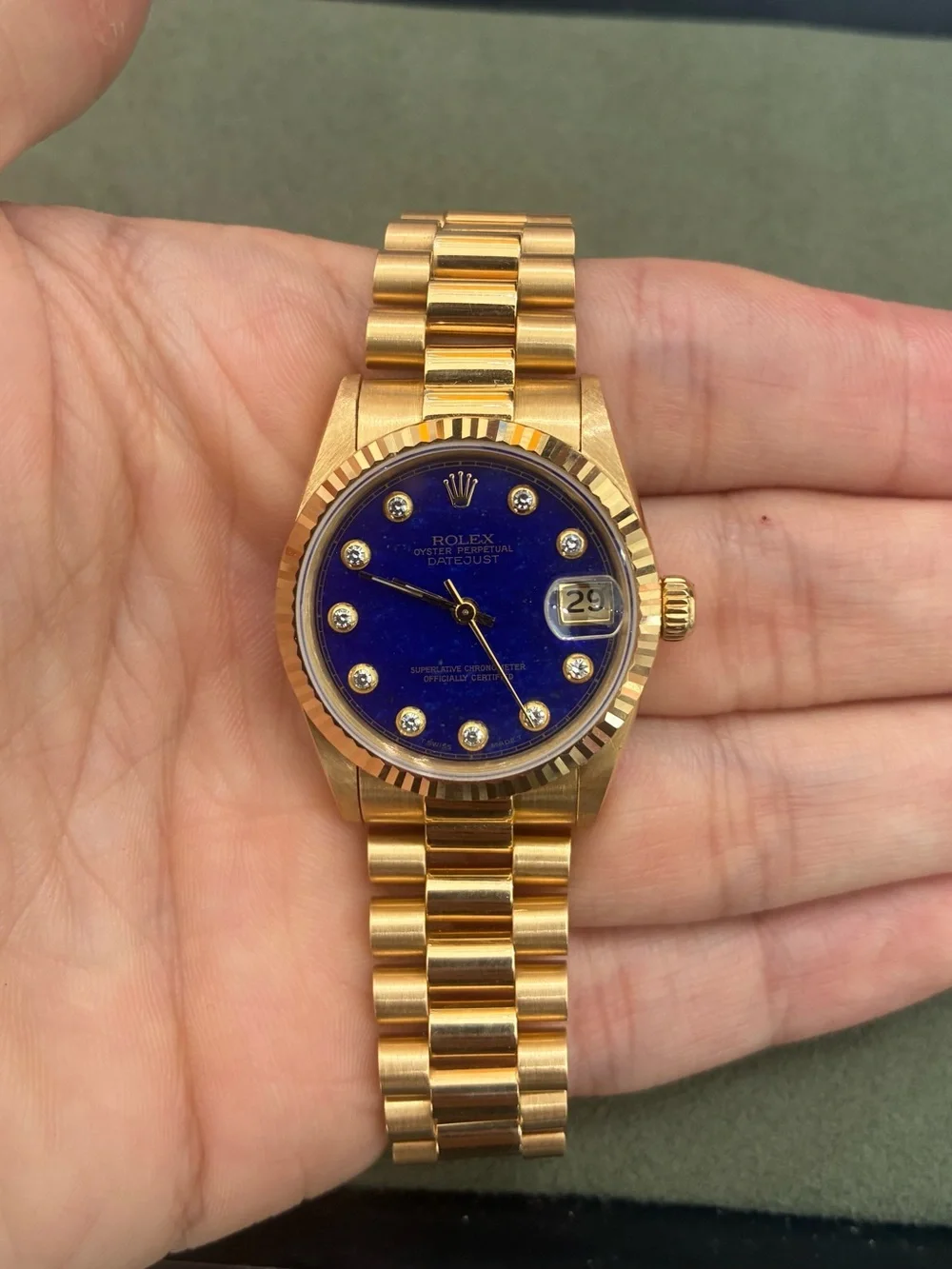 Rolex factory lapis